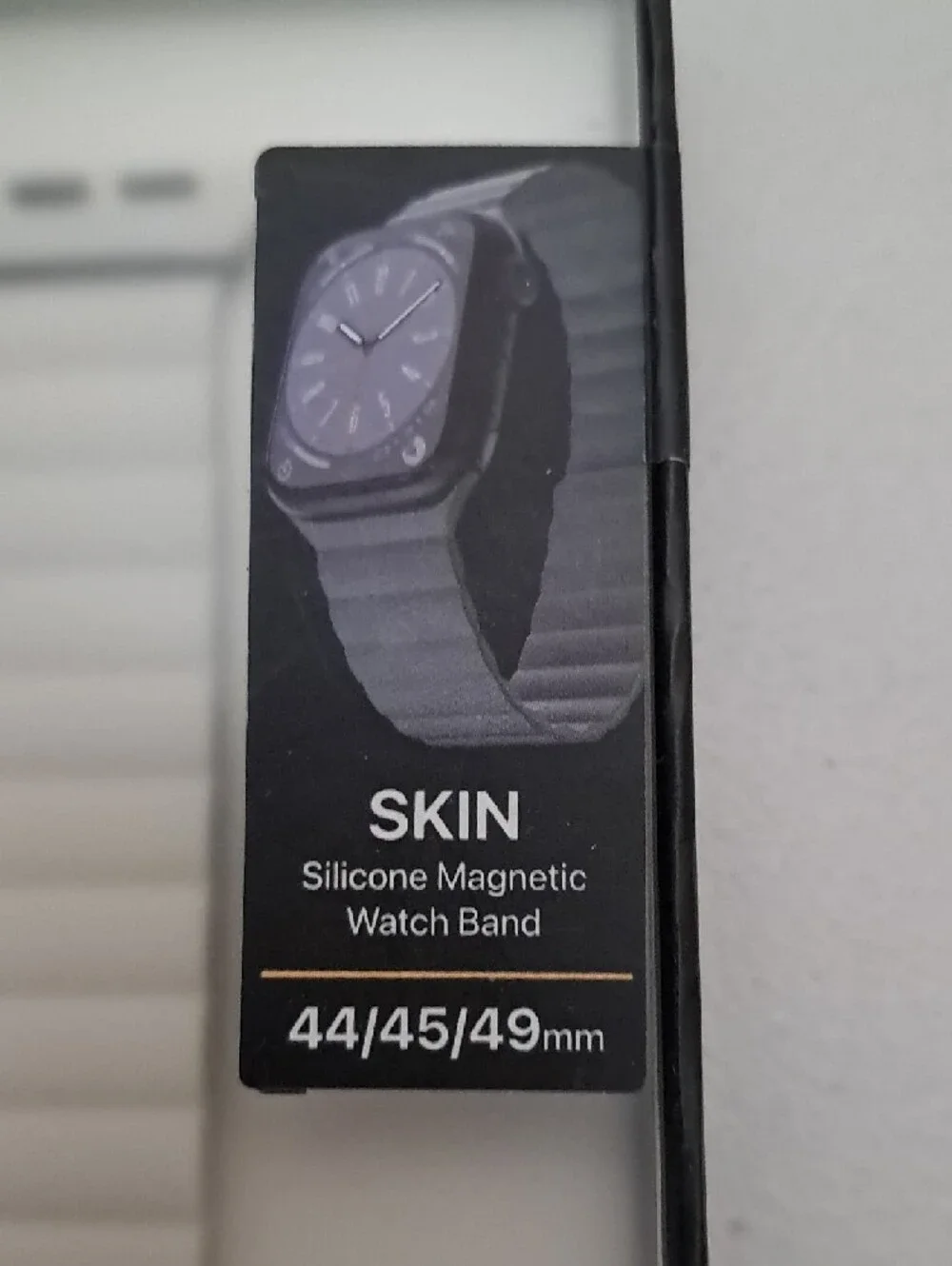Magesy Cream Silicone Magnetic Watch Band for 44/45/49mm